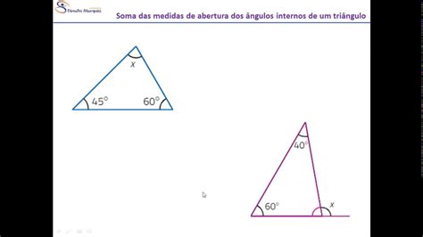 Exercicios Angulos Internos E Externos De Um Triangulo