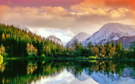 Download Wallpapers Glencoe Lochan 4k Forest Lake Glencoe Scottish