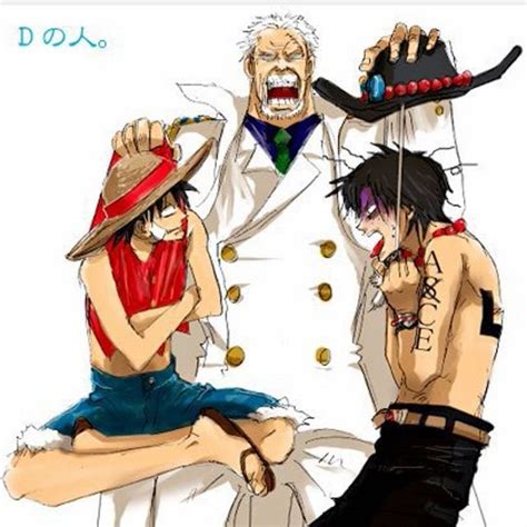 Monkey D Luffy Monkey D Garp And Portgas D Ace One Piece One