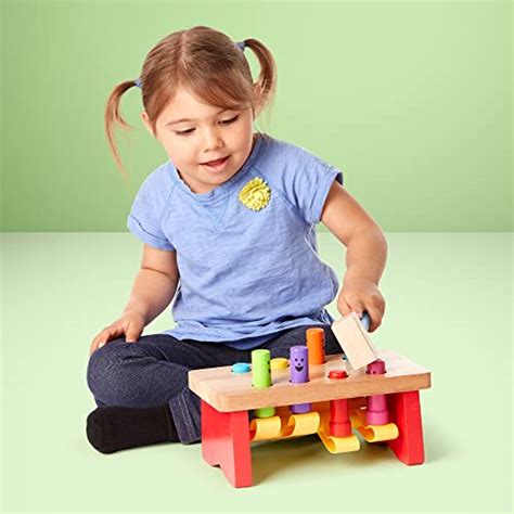 Melissa And Doug Deluxe Pounding Bench Wooden Toy With Mallet Pricepulse