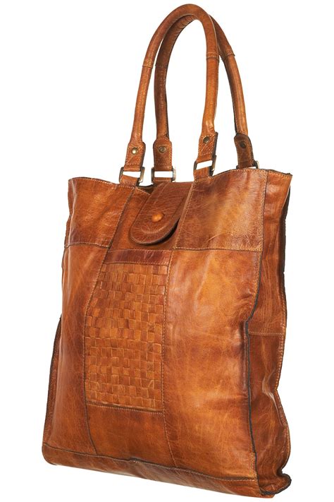 Brown Leather Tote Handbag Designer NAR Media Kit