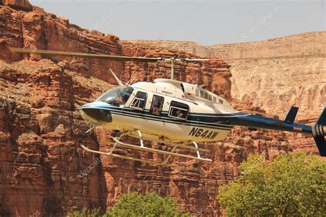 Helicopter Ride In Havasupai Tribe Grand Canyon — Stock