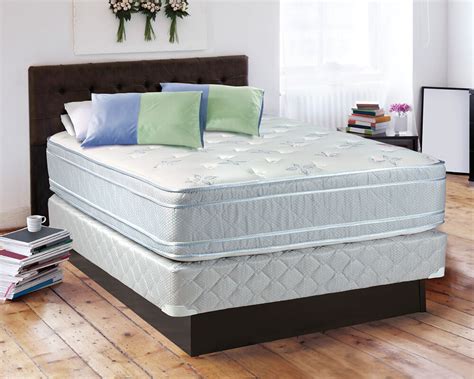 The materials used for their production can also differ. The Sensation Plush Eurotop King Size Mattress and Box ...