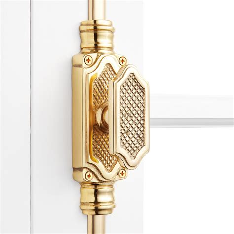 Lattice Brass Door Cremone Bolt Cremone Bolt Brass Door Polished Brass