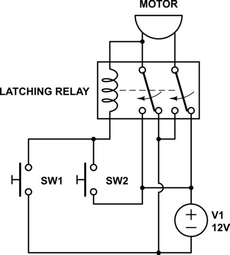 Switches Change Direction Of 12v Dc Motor Rotation Using Relay
