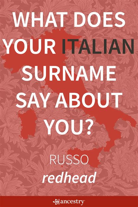 Most Common Italian Last Names And Meaning All Italian Names