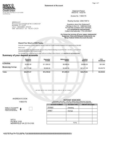 The navy federal credit union privacy and security policies do not apply to the linked site. Bank Statement, Navy Federal CU (With images) | Bank statement, Income statement, Mortgage tips