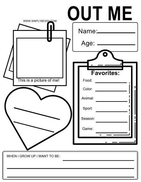 40 Printable All About Me Templates Free Templatelab