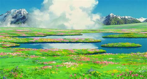 Miyazaki Studio Ghibli Background Howls Moving Castle Wallpaper