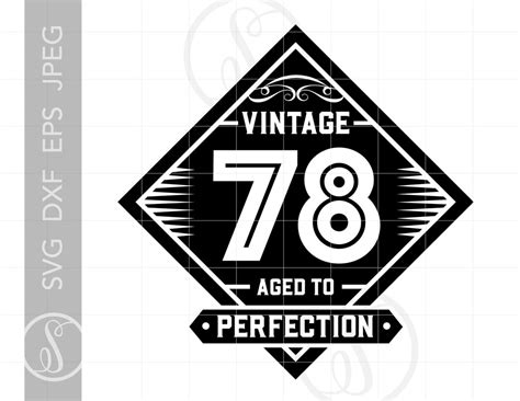 Vintage 78 Svg Clipart Vintage 78 Cut File For Cricut Etsy