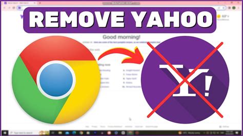 How To Remove Yahoo Search From Chrome Easy Youtube