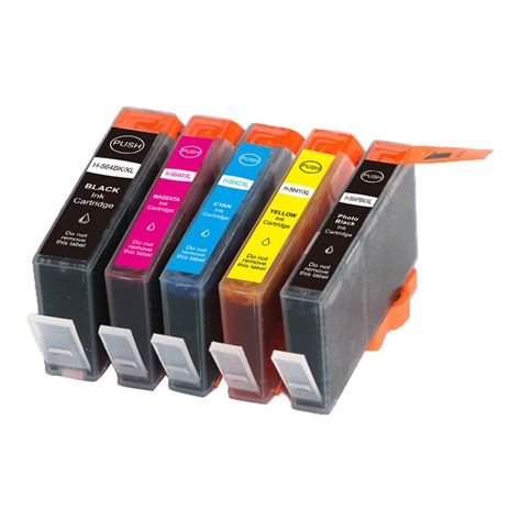 5 Ink Cartridge Compatible Hp 564xl Cmybkpbk