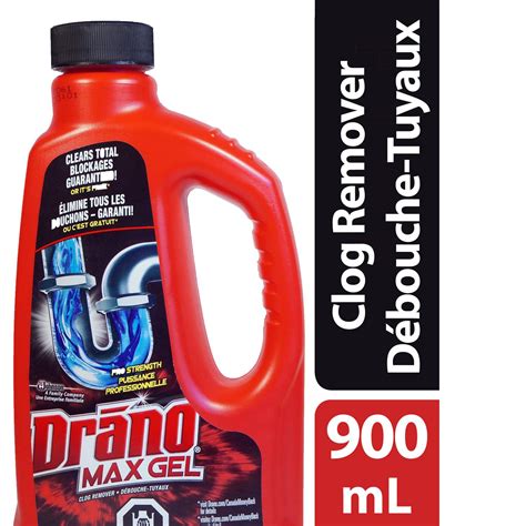 Drano Max Gel Drain Cleaner And Clog Remover 900ml Walmart Canada