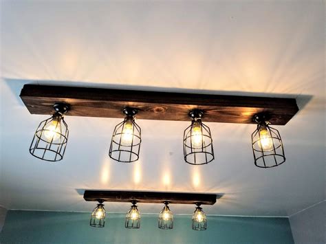 Popular picks in track lighting. Rustic Farmhouse Decor Farmhouse Ceiling light Cage Light ...