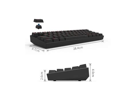 Anne Pro 2 60 Mechanical Keyboard Wiredwireless Dual Mode Full Rgb