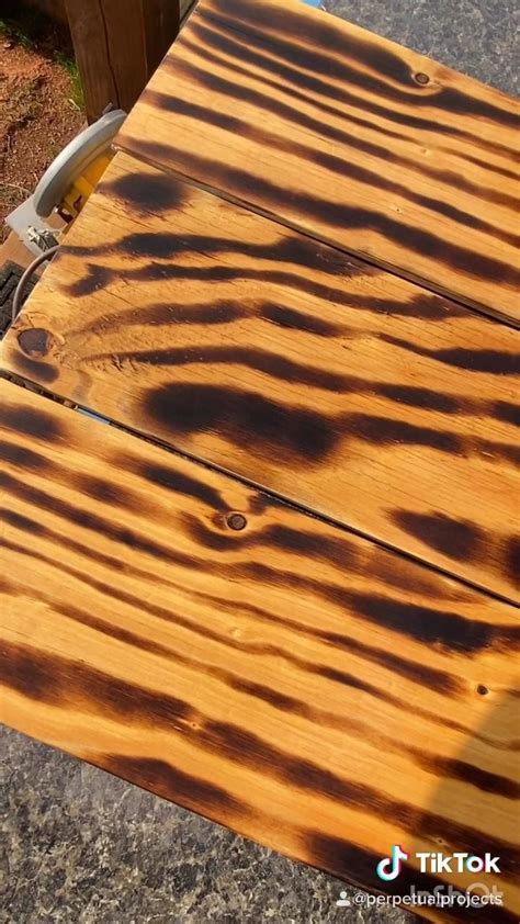 Diy Burned Plywood Planks Video In 2020 Burnt Plywood Floor