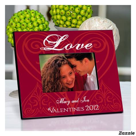 Personalized Roses Are Red 4x6 Picture Frame Valentines Frames