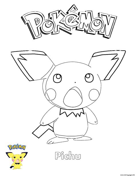 35 Pikachu And Pichu Coloring Pages Free Printable Coloring Pages
