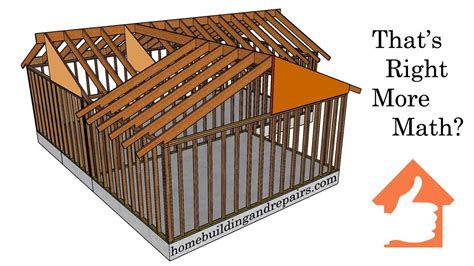 How To Calculate Roof Ridge Height And Rafter Length Home Addition