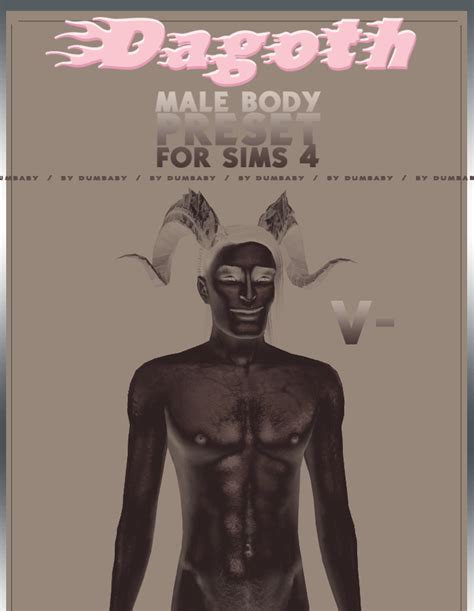 Download Dagoth Male Body Preset For Sims 4 3 Versions