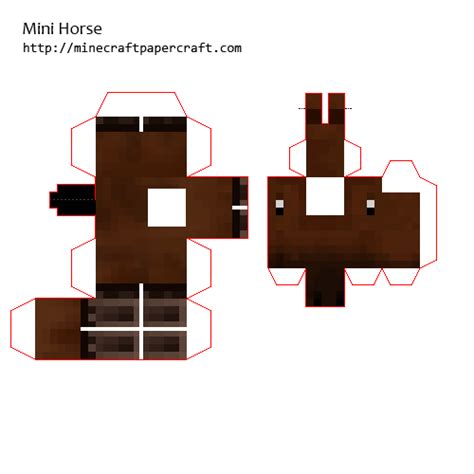 Minecraft Horse Papercraft Templates