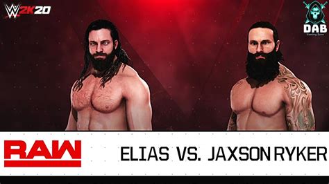Monday Night Raw Elias Vs Jaxson Ryker Wwe 2k20 Gameplay Youtube