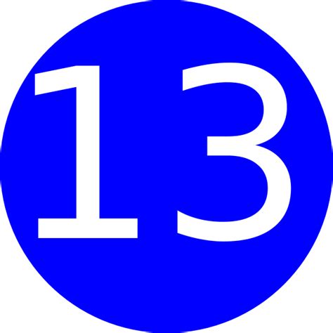 One of the years 13 bc, ad 13, 1913, 2013. Number 13 Blue Background Clip Art at Clker.com - vector clip art online, royalty free & public ...