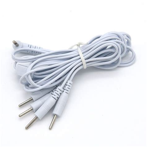4 Pins Connect Cable Cord For Electric Shock Host And Anal Plug Sex Toys Massager Adult