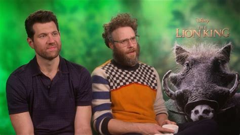 Seth Rogen And Billy Eichner On Being Part Of The Lion King Youtube