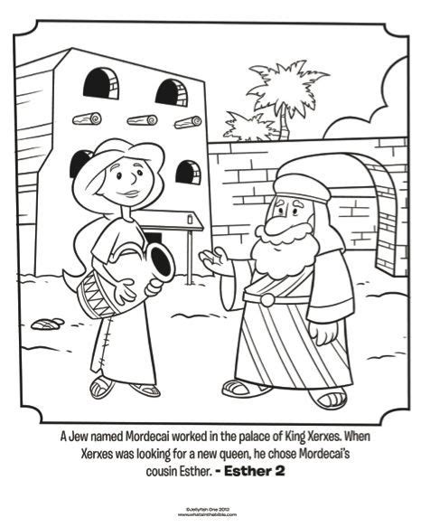 Fun for kids to print and learn more about the story of esther and how god used her to save the hebrews from destruction, including the festival of purim. Esther and Mordecai - Bible Coloring Pages | Whats in the ...