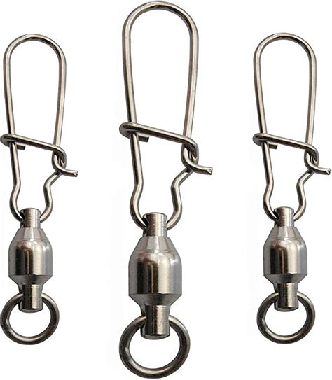 Dryu Fishing Stainless Steel Swivels Snaps Saltwater Fish Swivels