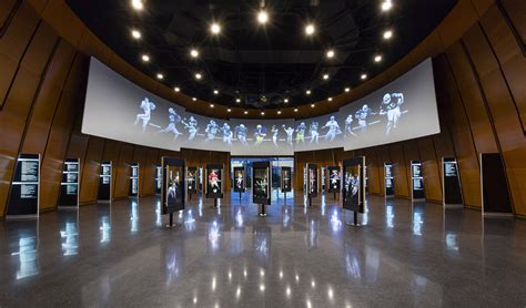 All of the members of the pro football hall of fame are listed here by college for easy discovery and information access. College Football Hall of Fame in Atlanta, GA. Designed by Gallagher & Associates | Football hall ...