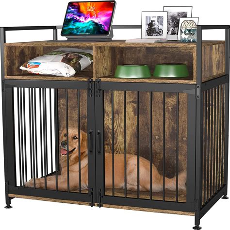 Gdlf Dog Crate Furniture Style Indoor Heavy Duty Kennel With Storage