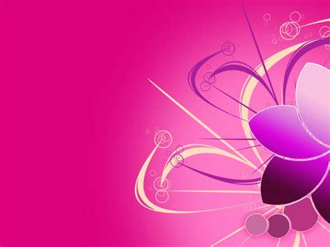 Beautiful Pink Flower Free Ppt Backgrounds For Your Powerpoint Templates