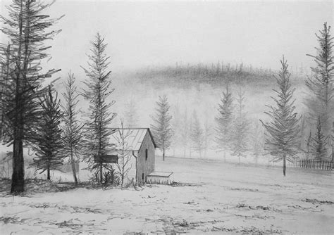 How To Draw A House In The Snow — Online Art Lessons