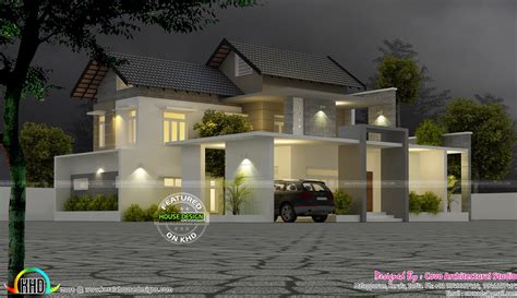 Cute Modern 4 Bhk House Kerala Home Design And Floor Plans
