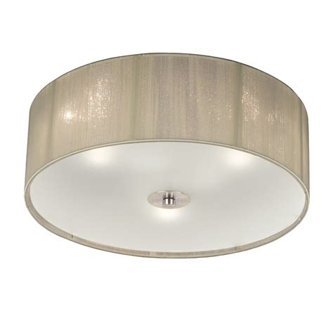 Solid lenses keep bulbs hidden and distribute light evenly. Franklin Small Flush Ceiling Light With Cream Shade And ...