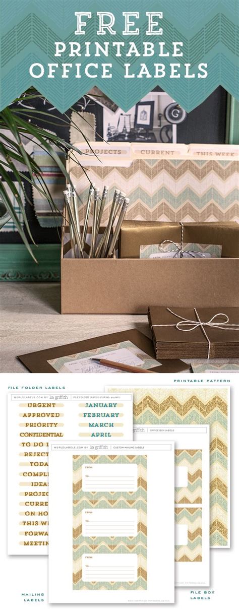 Templates for popular address/mailing sizes, 5160 templates, and cd label templates, as well as standard template sizes similar in layout to avery® are. Free Printable Office Labels by Lia Griffith | Office ...