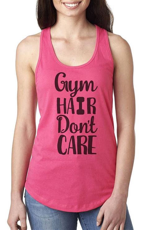 gym hair dont care tank top funny fitness tank messy funny tank tops