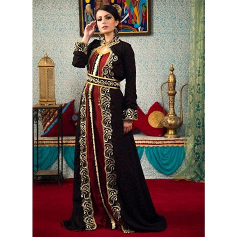 Kolkozy Fashion Pvt Ltd Moroccan Kaftan Wedding Dress With Hand Embroidered Moroccan Traditions