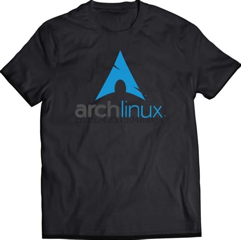Arch Linux Logo Black T Shirt In T Shirts From Mens Clothing On