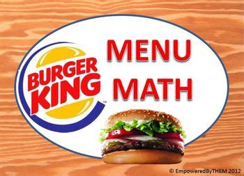 Let's make teaching kindergarten math a lot of fun with these kindergarten math from basic number recognition, counting to first addition and subtraction problems, geometry and so much more. Burger King Money Menu Math by Empowered By THEM | TpT