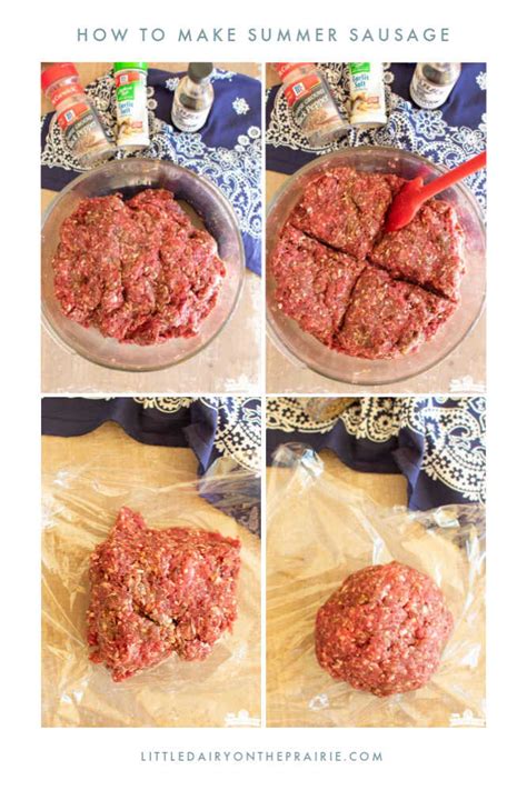 When summer sausage is made naturally the fermentaion summer sausage is a cured sausage which therefore can be preserved. Homemade Beef Summer Sausage Recipe | Little Dairy On the ...