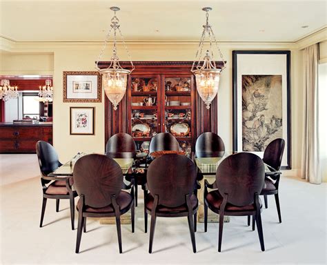 Transitional Neutral Dining Room Luxe Interiors Design
