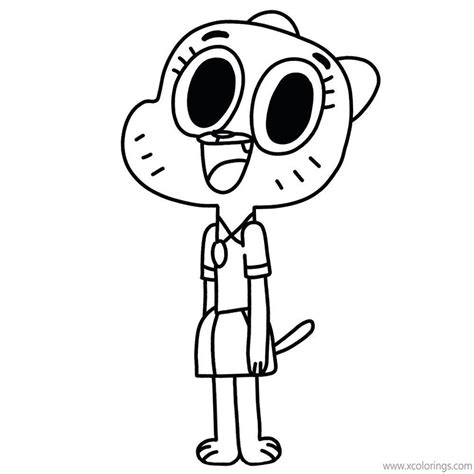 the amazing world of gumball coloring pages darwin watterson was images and photos finder