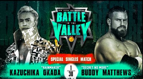 Njpw Confirms New Match For Battle In The Valley
