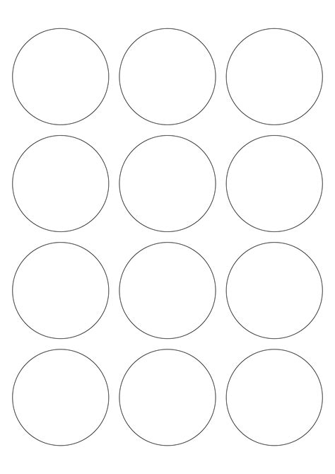 Template For Circle Labels