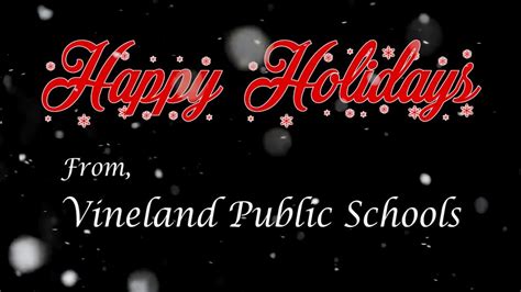 Happy Holidays From Vineland Public Schools Youtube