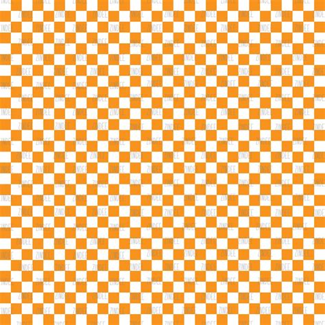 Checkerboard Orange White Vinyl