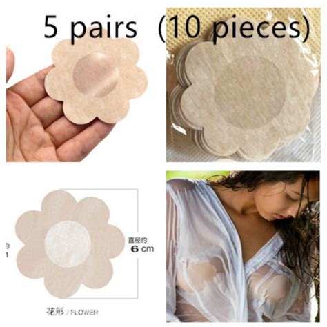 Pairs Lot Flower Adhesive Nipple Covers Pads Body Breasts Stickers
